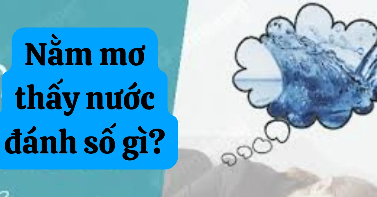 Nằm mơ thấy nước đánh số gì?